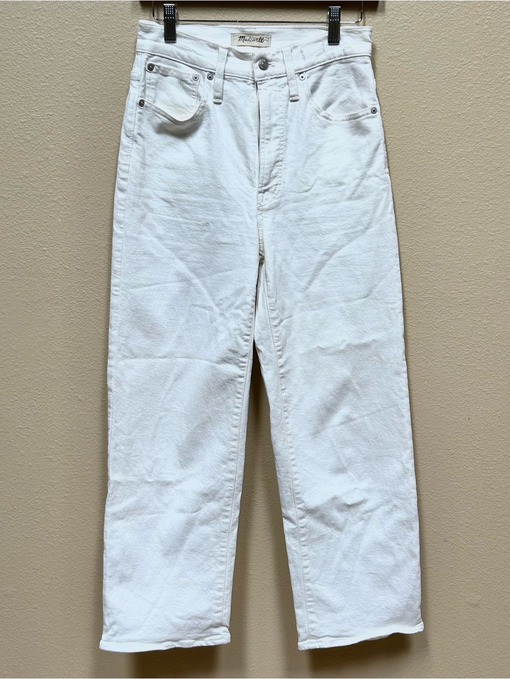 LIKE NEW Madewell White Women's Boyfriend Jeans